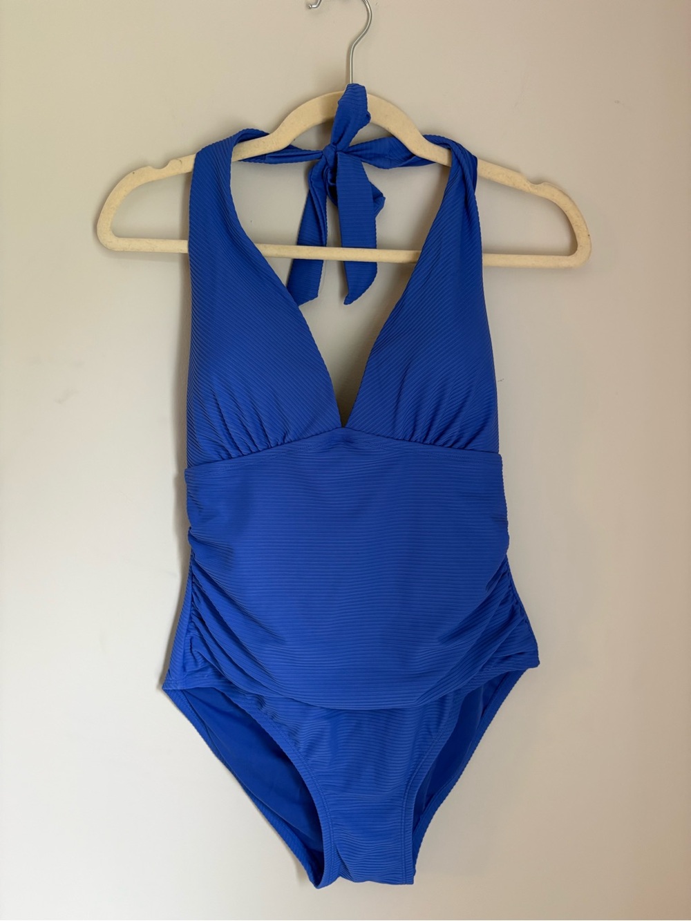 Tommy Hilfiger Cobalt Blue Halter One-Piece Bodysuit